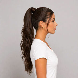 Ponytail Extensions Echthaar 55 cm 2
