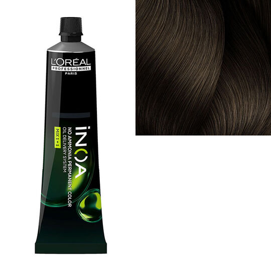 Ammoniakfreie Haarfarbe Inoa 6.13 Dunkelblond Asch Gold