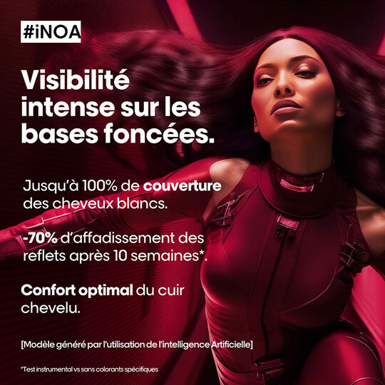 Ammoniakfreie Haarfarbe Inoa 5.26 Hell-Kastanienbraun Iris&eacute;-Rot