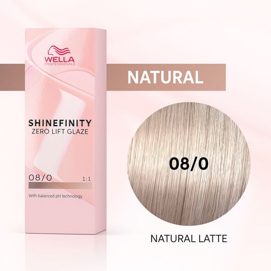 Shinefinity Gloss-Haarfarbe 08/0 Natural Latte
