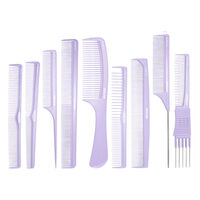 9er-Kamm-Set A-Line rosa