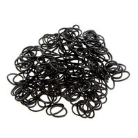 Mini-Gummib&auml;nder, 240er-Pack Schwarz