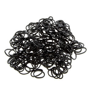 Mini-Gummib&auml;nder, 240er-Pack Schwarz