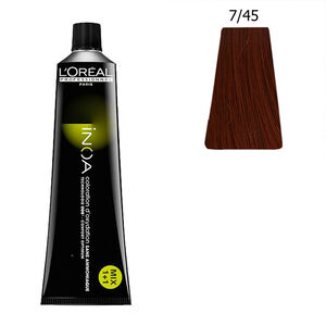 Inoa Haarfarbe ohne Ammoniak 7.45 kupferblond-mahagonifarben