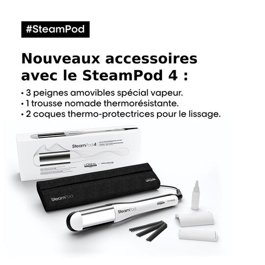 SteamPod 4 Gl&auml;tteisen- und Lockenstab-Set und Gl&auml;ttungspflege
