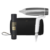 Speed-Haartrockner mit Tasche und Volumenspray Wei&szlig;