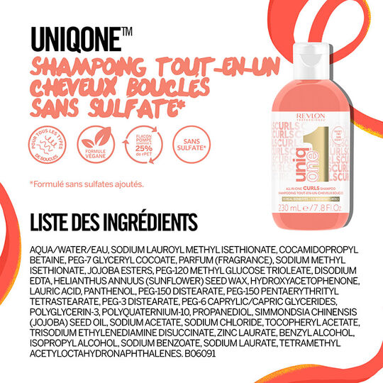 All-in-One-Shampoo f&uuml;r lockiges Haar Uniq One Curls