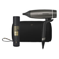 Speed-Haartrockner mit Tasche und Volumenspray grau / schwarz