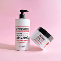 Rekonstruierendes Keratin-Set aus Shampoo, Maske und Serum