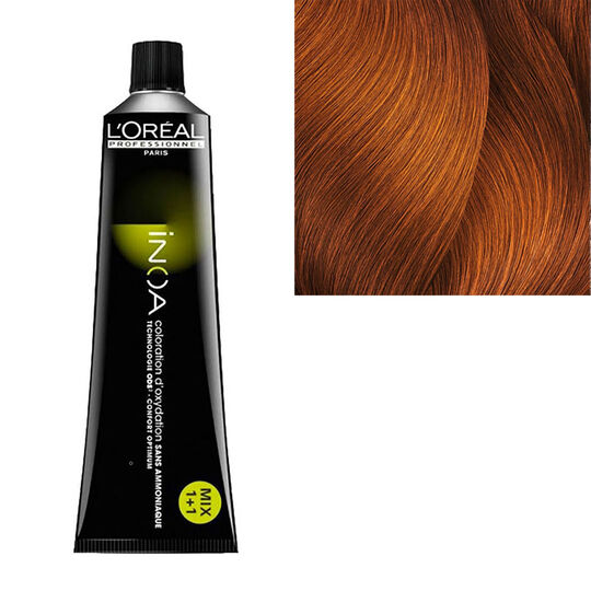 Inoa Haarfarbe ohne Ammoniak 6.40 Dunkelblond mit intensivem Kupferton