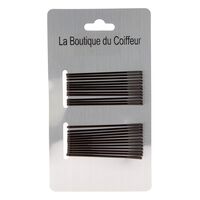 Gerade Haarklammer 50 mm Schwarz