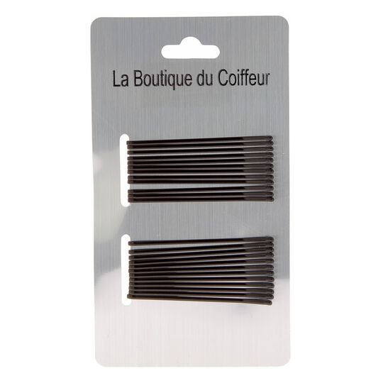 Gerade Haarklammer 50 mm Schwarz