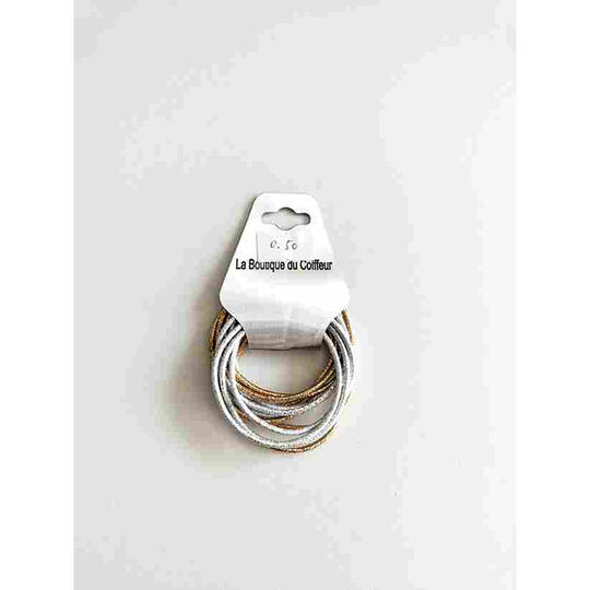 Set mit Schaumstoffgummib&auml;ndern wei&szlig; schwarz beige braun