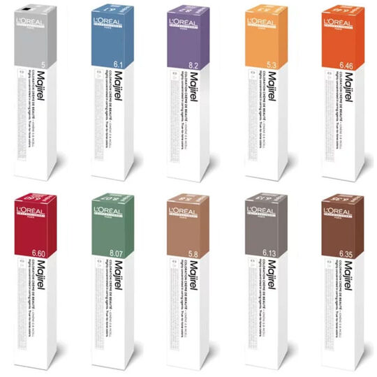 Permanente Haarfarbe Majirel 5.12 hellbraun, aschfarben, schimmernd