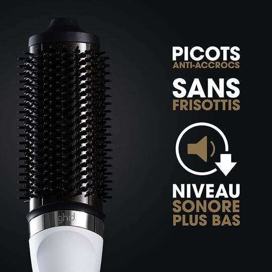 2-in-1-F&ouml;hnb&uuml;rste Duet Blowdry Wei&szlig;