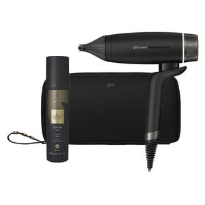 Speed-Haartrockner mit Tasche und Volumenspray Mattschwarz