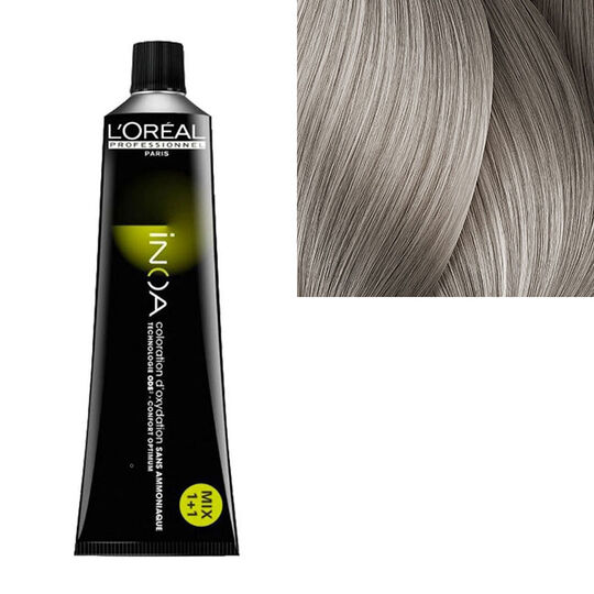 Inoa Haarfarbe ohne Ammoniak 9.1 Sehrhellblond Asch