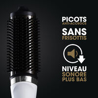 2-in-1-F&ouml;hnb&uuml;rste Duet Blowdry Wei&szlig;