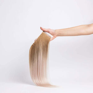 Tape In Extensions Ombre Echthaar 55 cm 8/Silber