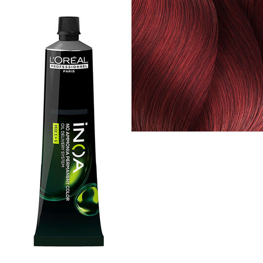 Ammoniakfreie Haarfarbe Inoa 6.66 Dunkelblond Tief Rot Carmilane
