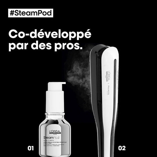 SteamPod 3.0 Gl&auml;tteisen-Set und Gl&auml;ttungs-Pflege
