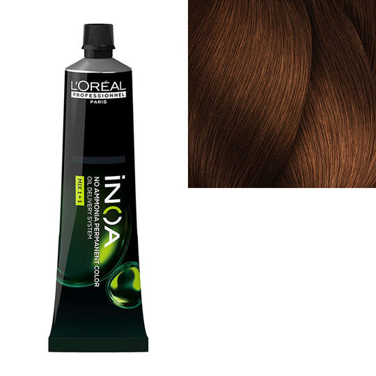 Ammoniakfreie Haarfarbe Inoa 6.34 blond fonc&eacute; dor&eacute; cuivr&eacute;