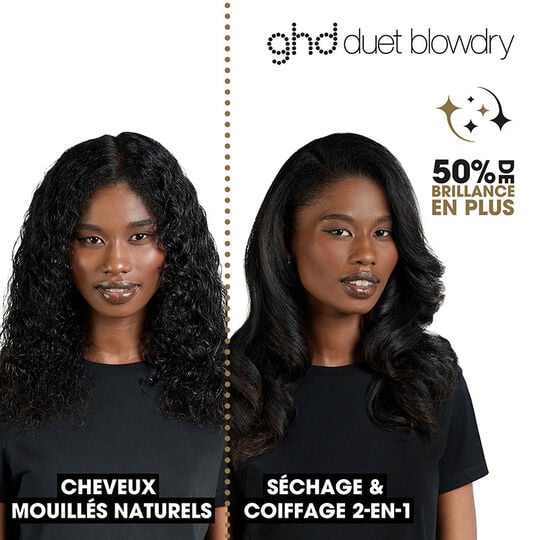 2-in-1-F&ouml;hnb&uuml;rste Duet Blowdry Schwarz