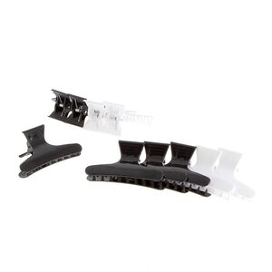Krokodilklemmen x 12 Schwarz/Wei&szlig;
