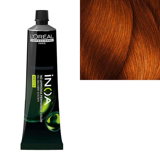 Ammoniakfreie Haarfarbe Inoa 6.45 Dunkelblond Kupfer Mahagoni