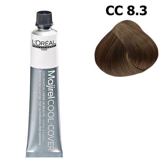 Neutralisierende Haarfarbe Majirel Cool Cover 8.3 hellblond-golden