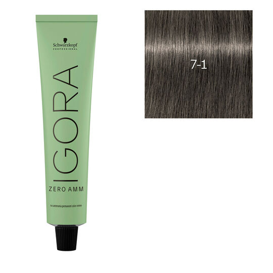 Igora Zero Amm Haarfarbe 7-1 Blond Asch