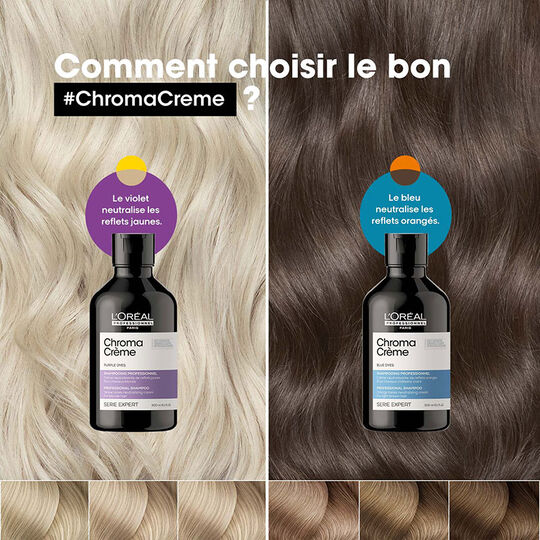 Neutralisierendes Shampoo f&uuml;r braunes Haar Chroma Cr&egrave;me bleu