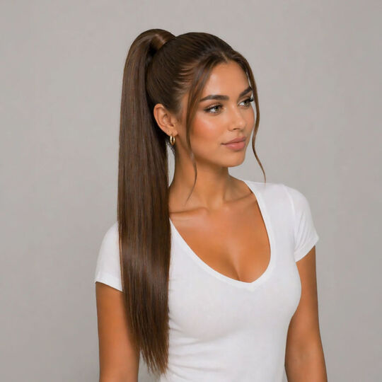 Ponytail Extensions Echthaar 55 cm 4