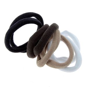 Set mit Schaumstoffgummib&auml;ndern wei&szlig; schwarz beige braun