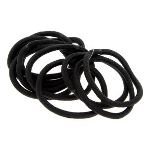 Metallfreie Haargummis Schwarze