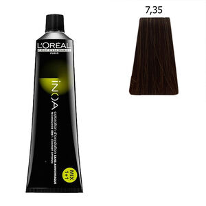 Inoa Haarfarbe ohne Ammoniak 7.35 Goldblond-Mahagoni