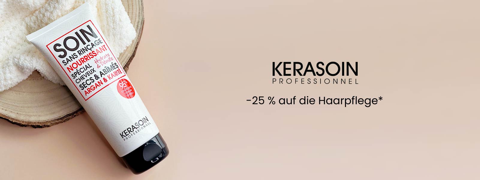 -25 % sur le soin nourrissant au karité Kerasoin sans rinçage (200 ml) !