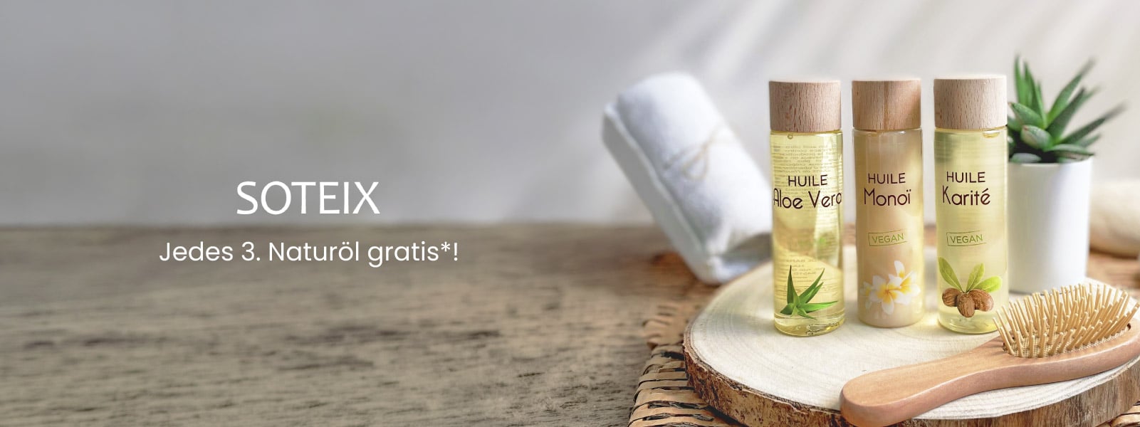 Soteix: Jedes 3. Naturöl gratis*.