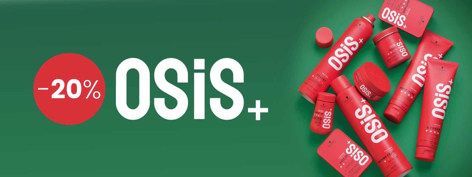 Im Februar 20 % sparen auf die gesamte OSiS+-Reihe von Schwarzkopf Professional.