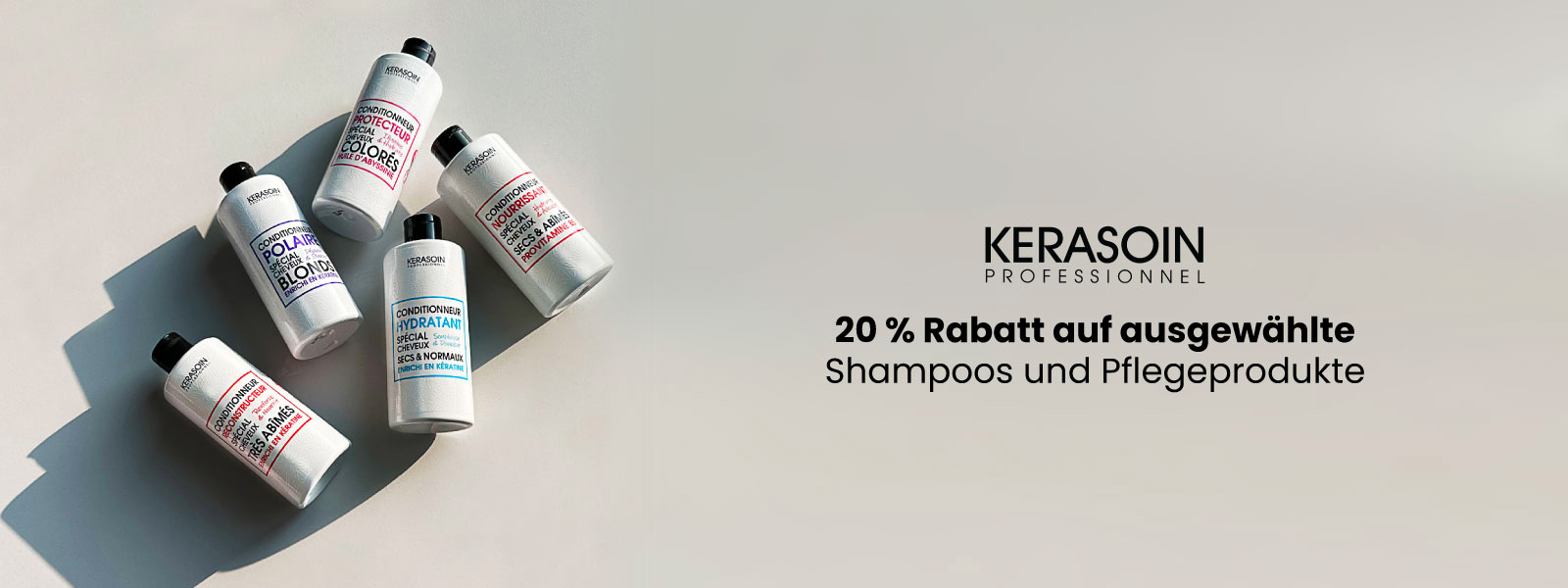 Kerasoin Professionnel : -20% sur une sélection de shampooings et soins