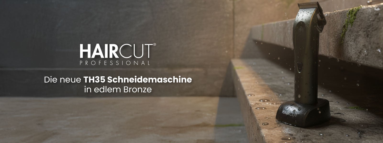 Entdecke die TH35 Haarschneidemaschine von Haircut in edlem Bronze Entdecke die TH35 Haarschneidemaschine von Haircut in edlem Bronze