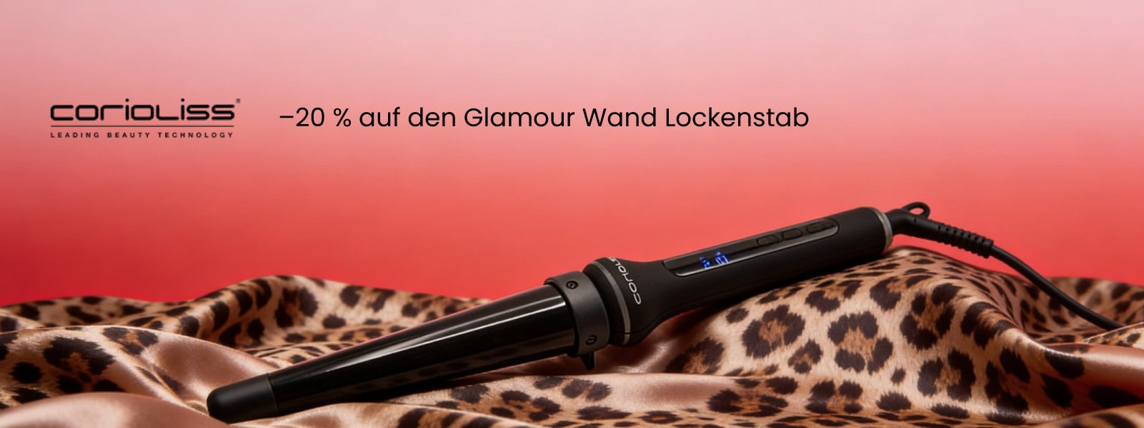  –20 % auf den Glamour Wand Lockenstab von Corioliss!*